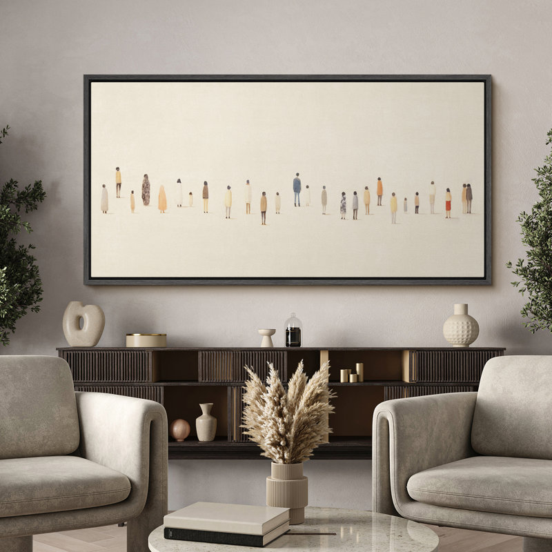 «Variété People Portraits», impression sur toile encadrée surdimensionnée, Noir, noir, noir, noir, H 30 po x l 60 po