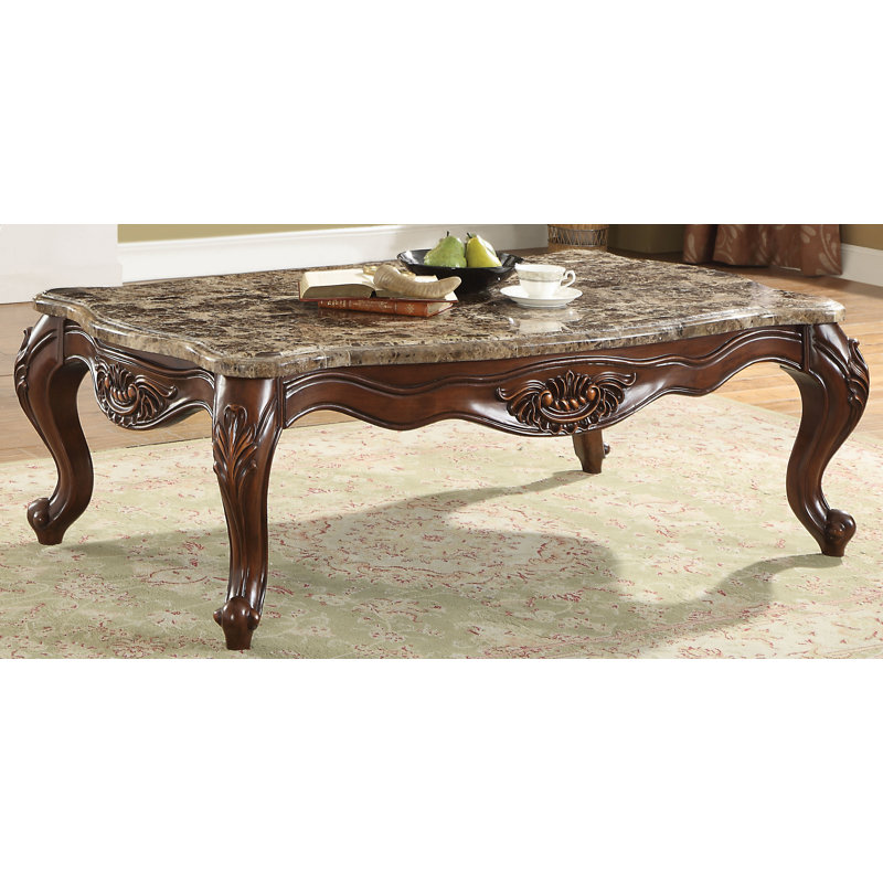2 - Piece Marble Top Living Room Table Set