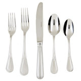 Fortessa Savoy 18/10 Stainless Steel 20 Piece Flatware Set, Service for 4, Silver