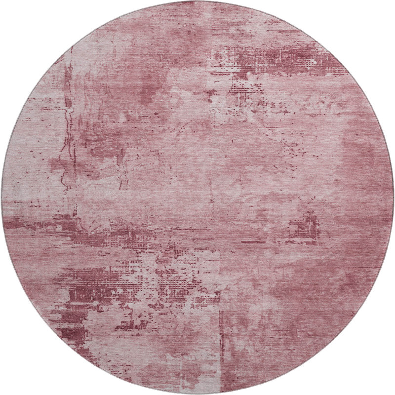 Premium Machine Washable Cortes AMF1062 Abstract Rug, Round 8'