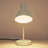 2-Light White Dimmable Modern Cone Table Lamp-976458288