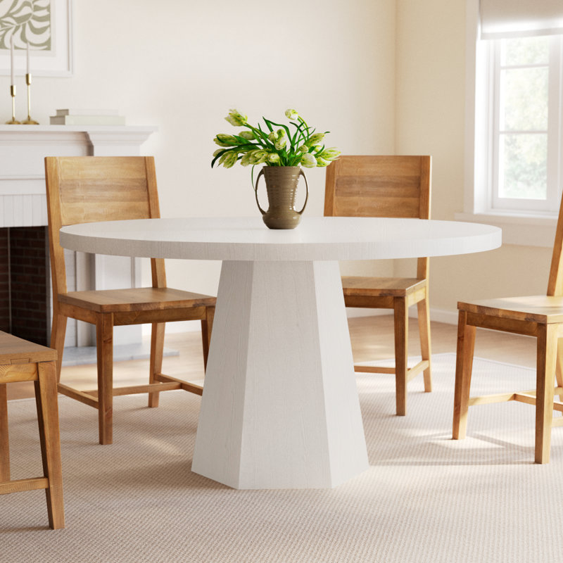 Rosalie Extendable Oak Solid Wood Dining Table