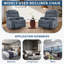 Fauteuil inclinable et pivotant à 360 ° avec porte-gobelets et poches pour adultes-1978620270