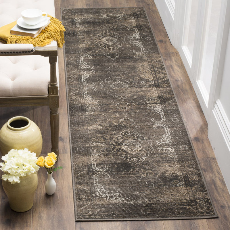Tapis oriental Duena, Tapis de couloir 2 pi 2 po x 8 pi