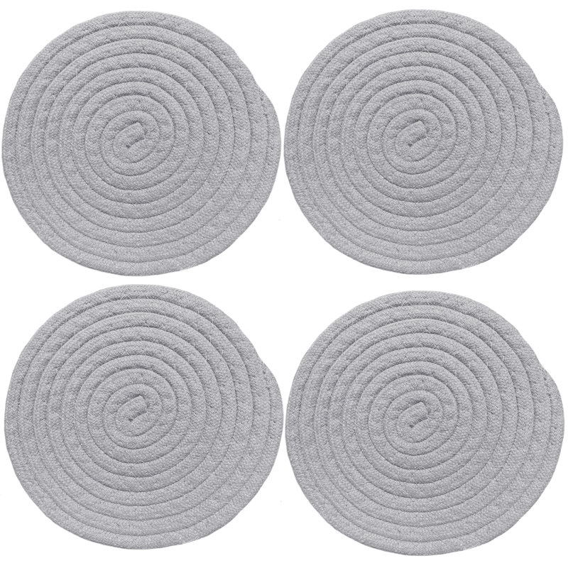 Ensemble de sous-vêtements en polyester 4 pièces, Argent