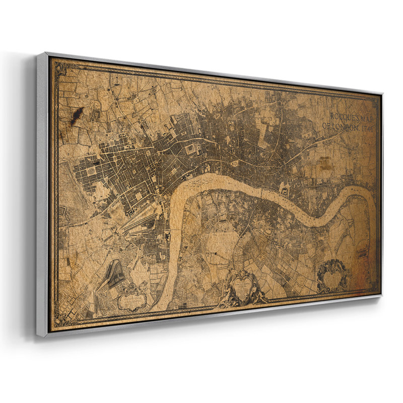 Nautical Series-CCL XXI- Toile tendue avec châssis tendue, prête à être accrochée, H 17 po x l 33 po, Argent argent