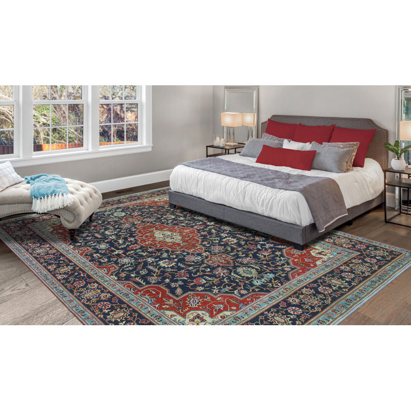 One-of-a-Kind 9'6" X 13'2" 1980s Wool Area Rug in