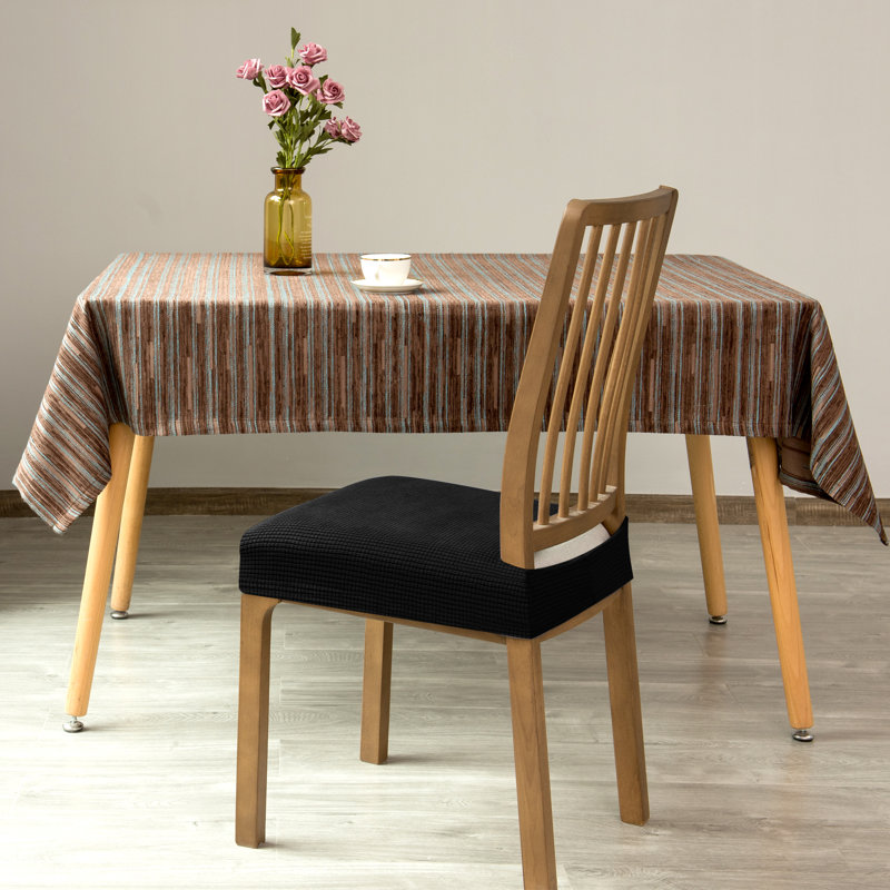 Housse pour chaise de salle à manger, Noir