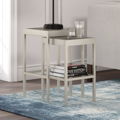 Alexis Glass Top Nesting Tables