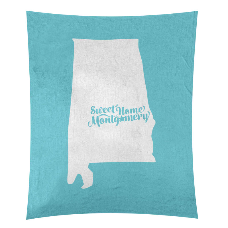 Tapisserie de montgomery alabama, H 27,5 po x l 37,5 po, Bleu sarcelle