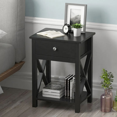 Seraphine 40cm W Manufactured Wood Bedside Table