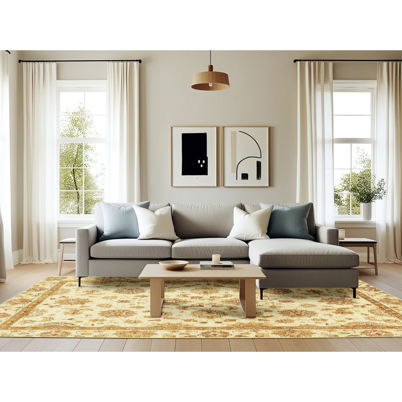 Oriental Indoor Rug, Rectangle 6' x 9'