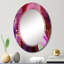 Miroir mural moderne et abstrait brun-1355210184