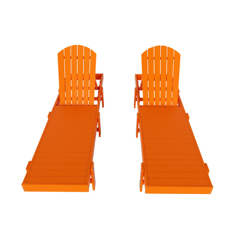 Altura Outdoor Chaise Lounge Set, Orange