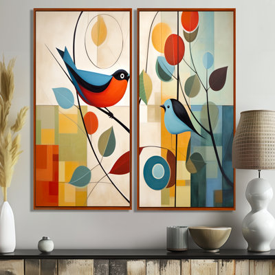 «Green Mid Century Mod Nature III», art mural moderne sur toile vert Mid-Century