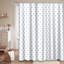 Rideau de douche transparent transparent, rideaux de douche pour la salle de bain avec 12 crochets-129951683