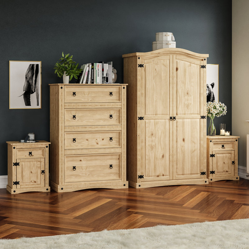 Harold Solid Wood Piece Bedroom Set