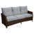 Brown Frame/ Light Grey Cushion selected