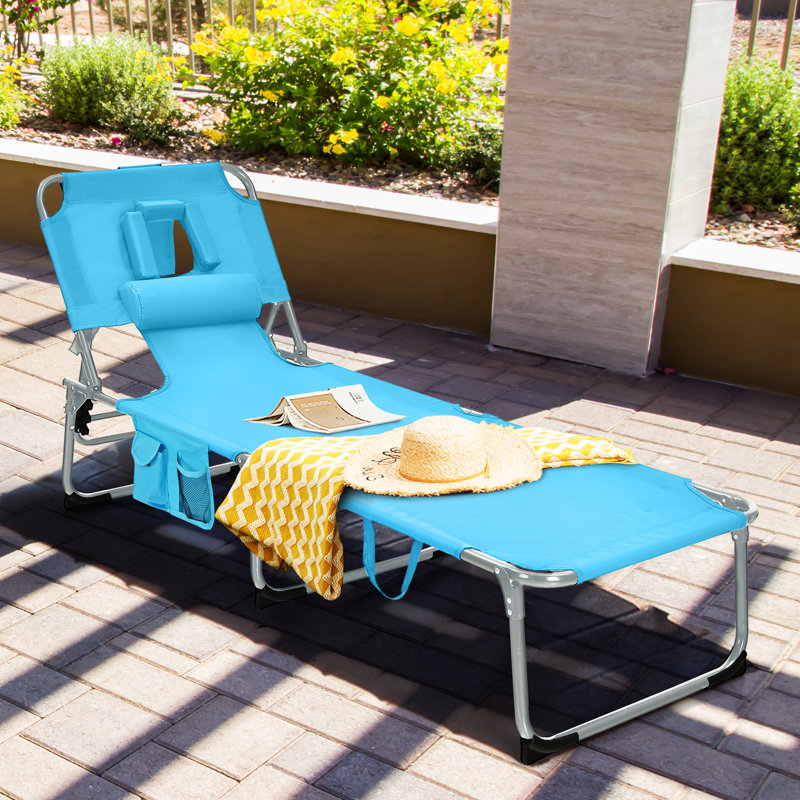 Norland Outdoor Metal Chaise Lounge Set, 1, Turquoise