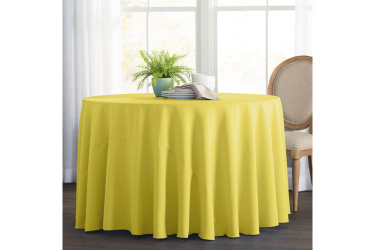 Wayfair Basics Solid Color Round Tablecloth