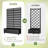 6 ft. H x 4 ft. W Metal Planter Box privacy screen Garden Bed with Trellis and Wheels - Black-1794040099