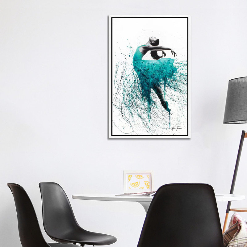 Kingfisher Woman by Ashvin Harrison - Print on Canvas, White Framed, 101.6 cm H x 66.04 cm W