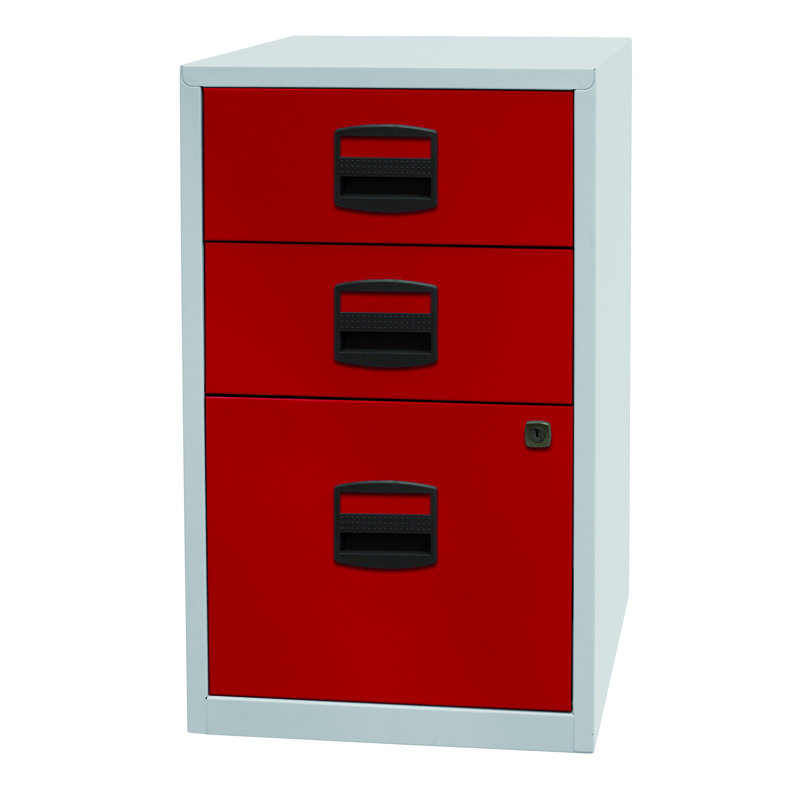 41.3cm Wide 3 -Drawer File Cabinet, Red