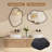 Irregular Wall Mirror with Metal Frame,Asymmetrical Decorative Mirror for Living Room, Hallway-167047330-167047342