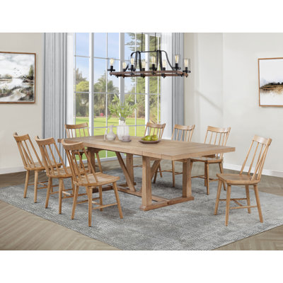 Johnny 9-piece 106-inch Extension Dining Table Set