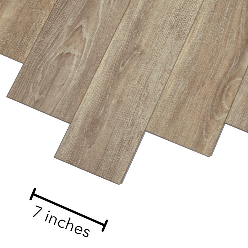 Plancher de vinyle de luxe Mohawk Elite 7 po x 48 po x 5 mm, Fragment de chêne