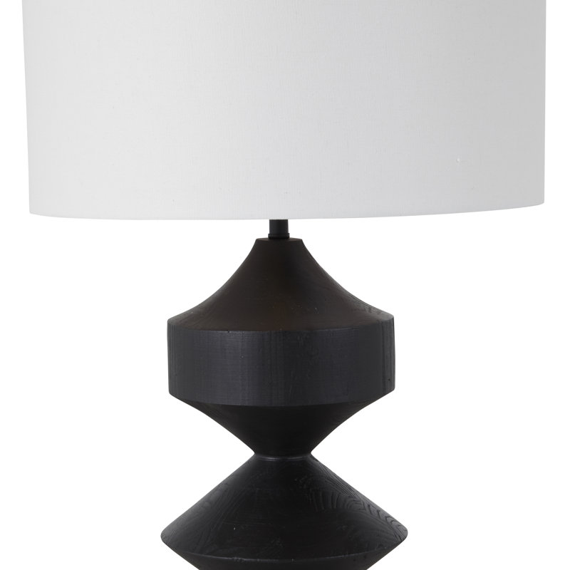 Maddox Resin Table Lamp, Black