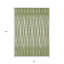 Tapis intérieur / extérieur vert et ivoire lavable 8 pi x 10 pi