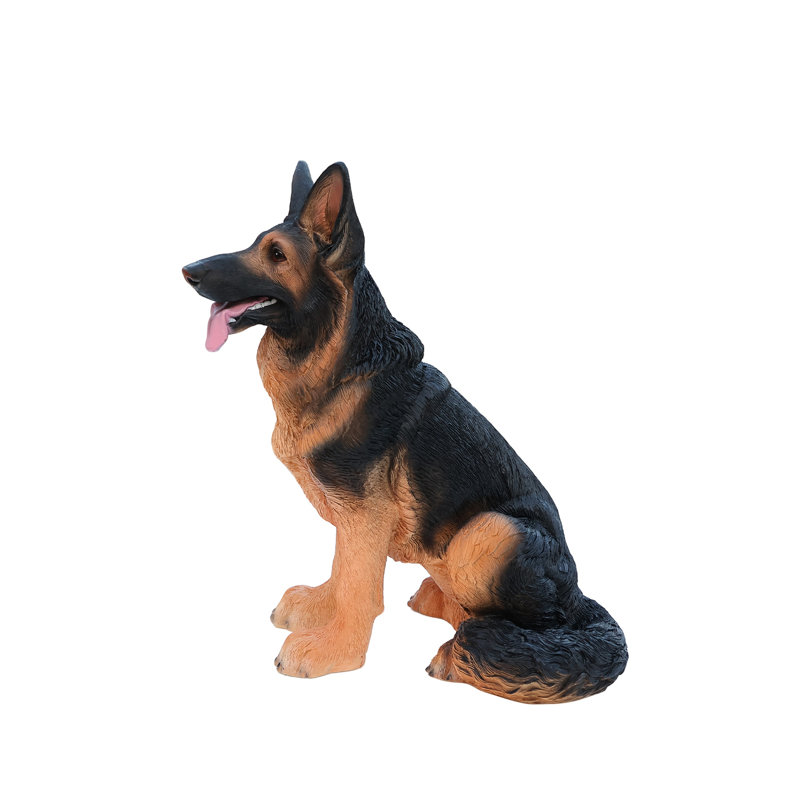 Lifelike German Shepherd Dog Statue