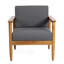 Fauteuil club en bois