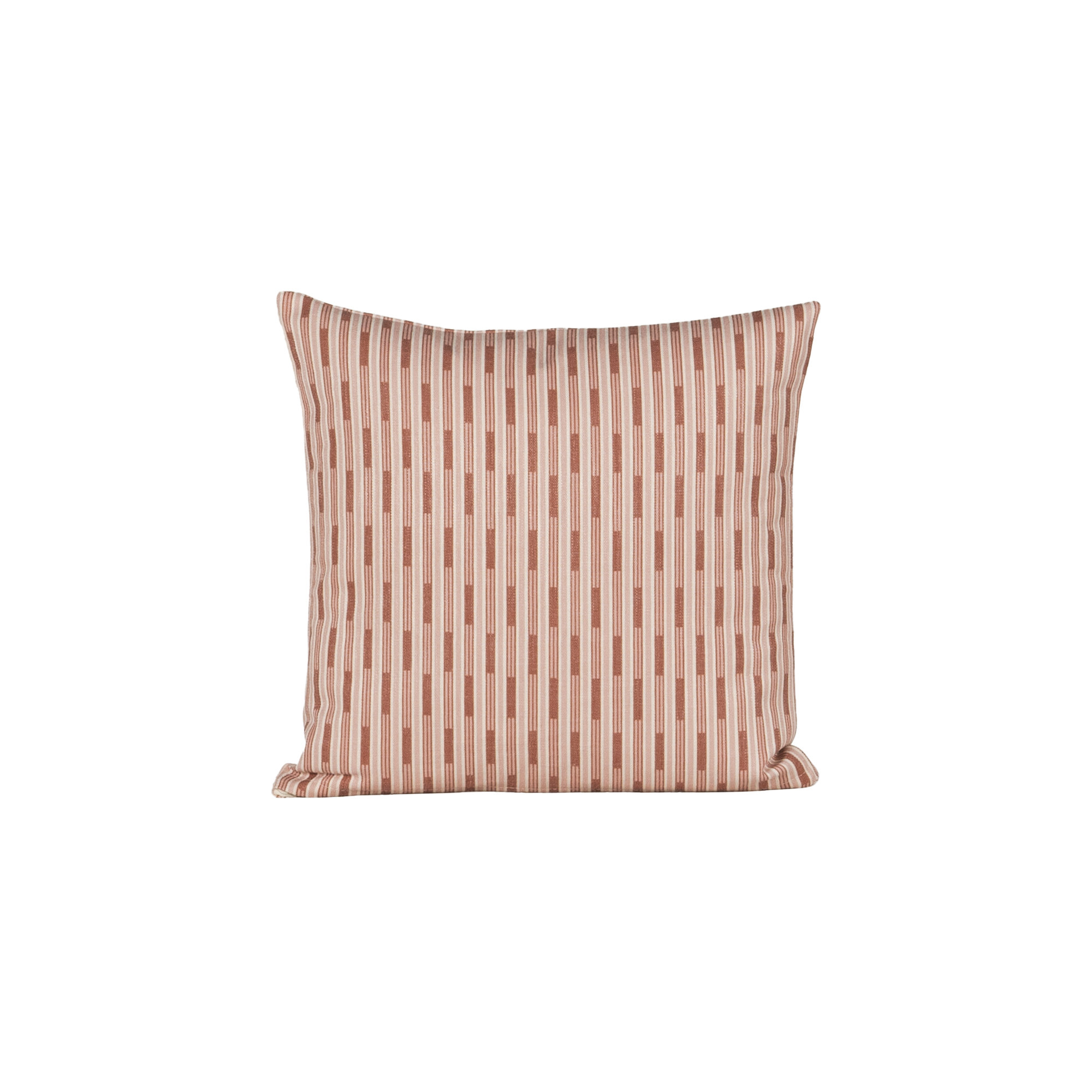 Benton Stripe Accent Pillow, Square 20", Red, Polyester