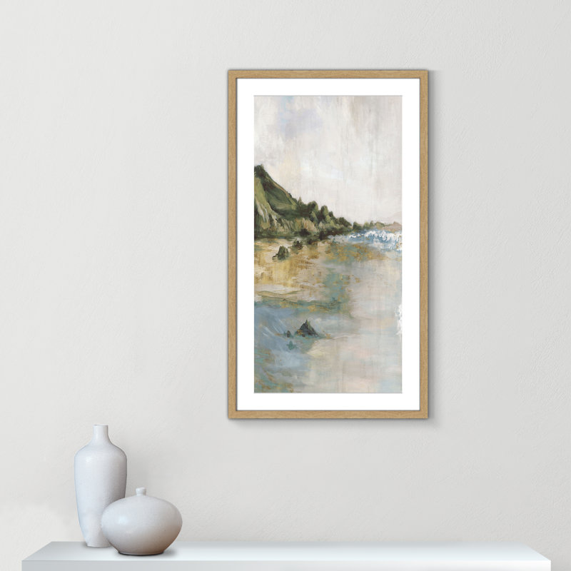 Impression «Tide’s Edge» par Casa Fine Arts, H 35,5 po x l 20,5 po x P 1,25 po, Reproduction encadrée avec passe-partout