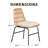 Wicker/Rattan Patio Dining Chairs with Cushions(Set of 4)-999811673