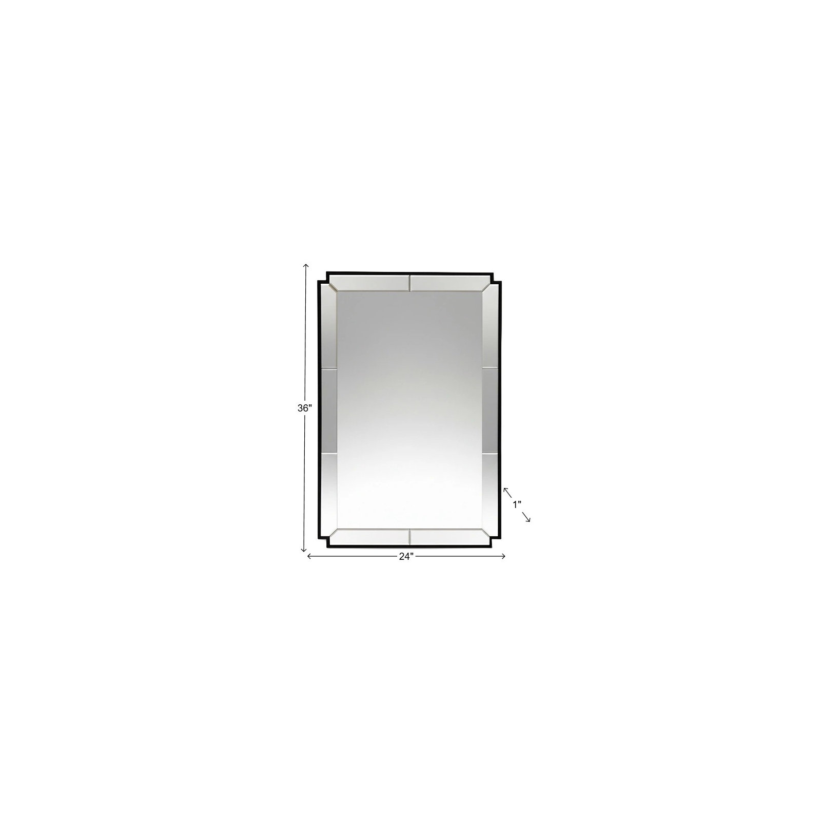Davis Mirror, Black
