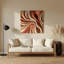 «Biomorphic Abstraction 18», art mural en métal brun-475089152