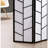 3-Panel Climbing Screen Room Divider, Black