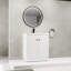 Meuble-lavabo blanc en résine 30 po avec charnières à fermeture en douceur - Aspect autoportant et 2 portes d'armoire de style moderne pour le rangement-130597537-130597544