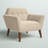 Merrylite  37" Wide Upholstered Armchair with Tufted Backrest-599994583