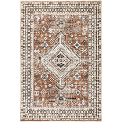 Amiaha Oriental Rust Area Rug