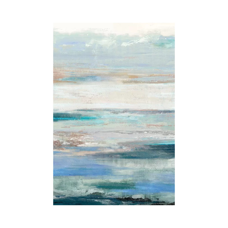 Waves by PI Galerie - Wrapped Canvas Painting, 101.6 cm H x 66.04 cm W x 1.91 cm D