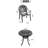 Cast Aluminum Patio Furniture 3 With Cushions - Black, For Outdoor Serenity Comfortable-26586053