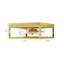 Transitional 2 Light Gold Square Flush Mount-1229564125
