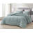 Washed Microfiber Bedding Honeycomb Comforter Set-81915322-81915323