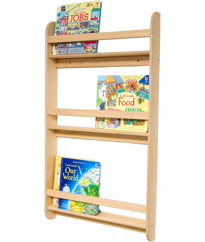 Bibliothèque murale pour enfants Montessori