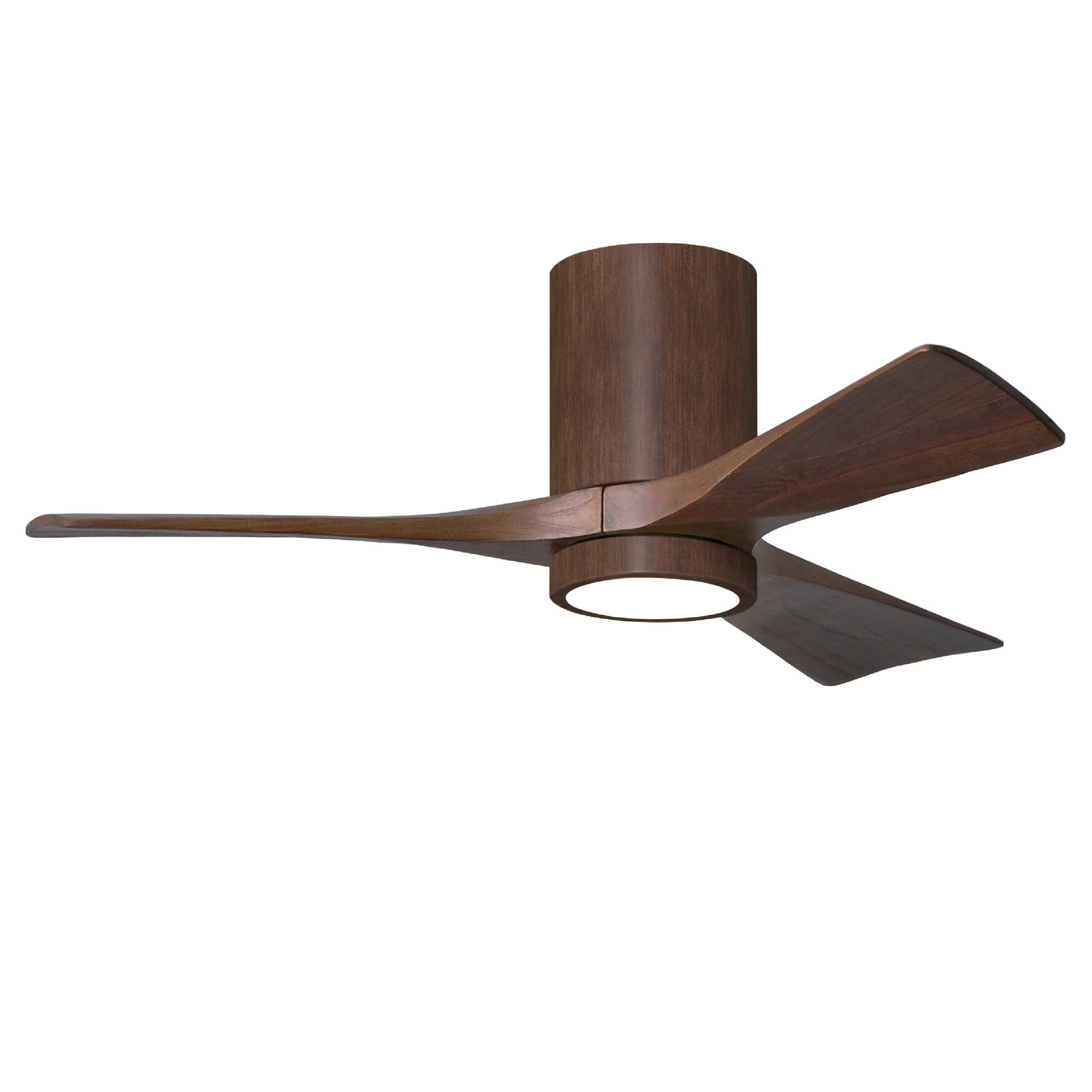 Olivier 3 Blade Ceiling Fan with LED Light Kit, Walnut, Walnut, 42"