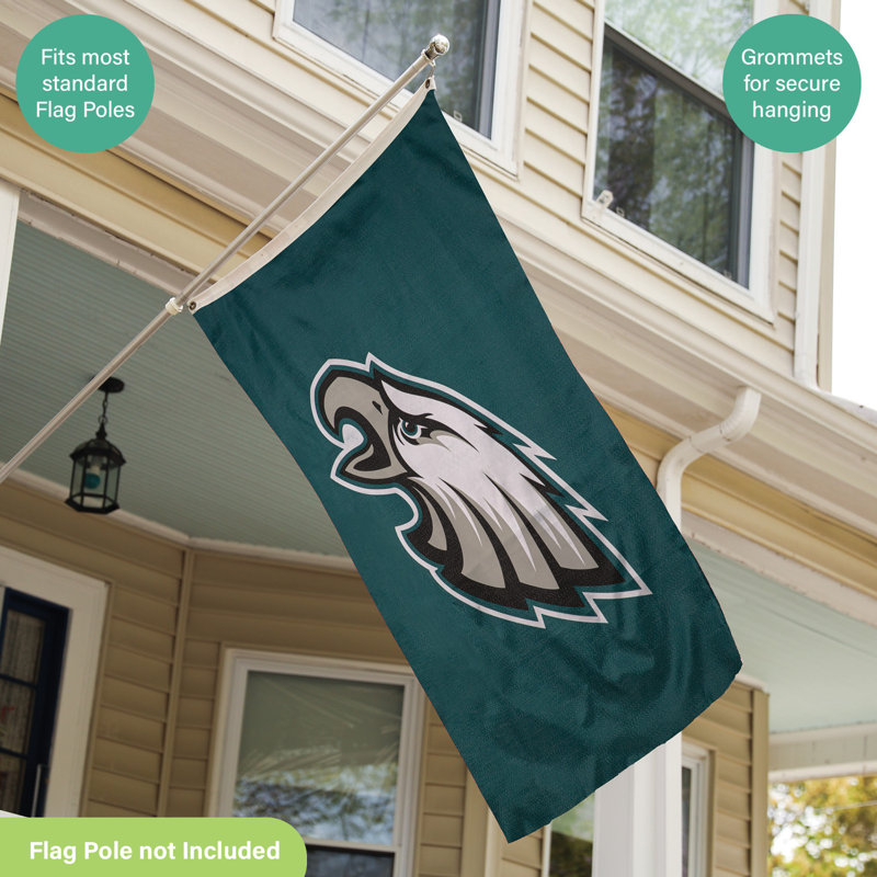 Drapeau simple face 3 'x 5' avec 2 œillets, Eagles de Philadelphie